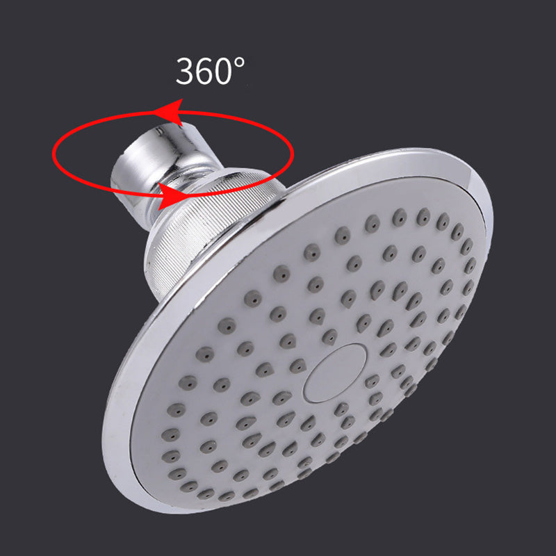 Round Shape Shower Head Modern Swivel Wall Mounted Fixed Shower Head Clearhalo 'Bathroom Remodel & Bathroom Fixtures' 'Home Improvement' 'home_improvement' 'home_improvement_shower_heads' 'Shower Heads' 'shower_heads' 'Showers & Bathtubs Plumbing' 'Showers & Bathtubs' 6334068