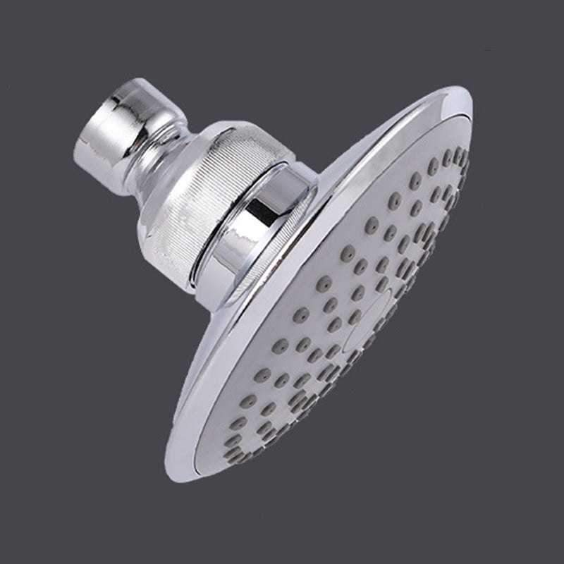 Round Shape Shower Head Modern Swivel Wall Mounted Fixed Shower Head Clearhalo 'Bathroom Remodel & Bathroom Fixtures' 'Home Improvement' 'home_improvement' 'home_improvement_shower_heads' 'Shower Heads' 'shower_heads' 'Showers & Bathtubs Plumbing' 'Showers & Bathtubs' 6334069