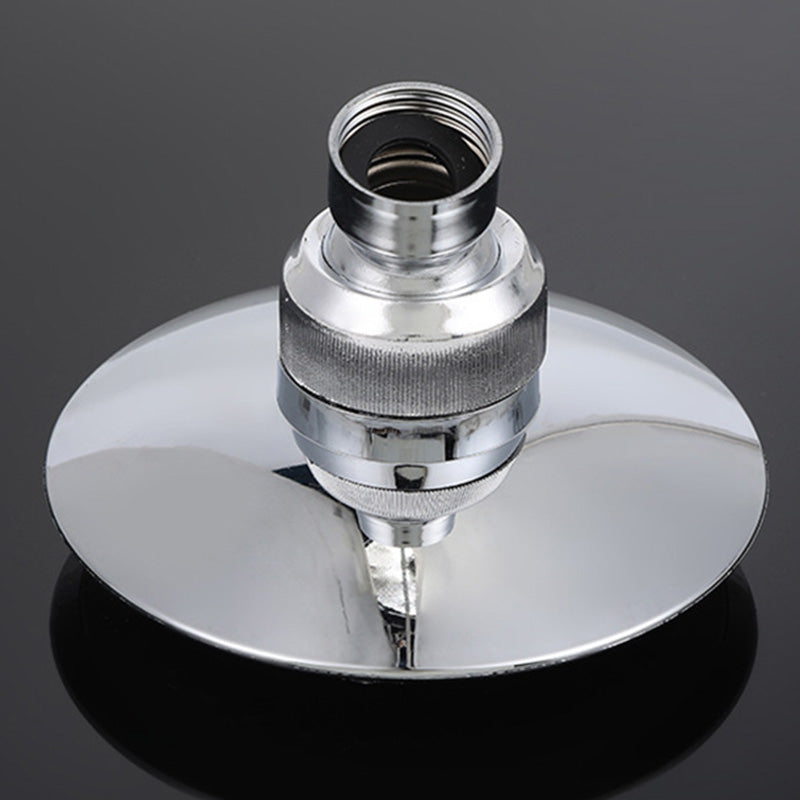 Round Shape Shower Head Modern Swivel Wall Mounted Fixed Shower Head Clearhalo 'Bathroom Remodel & Bathroom Fixtures' 'Home Improvement' 'home_improvement' 'home_improvement_shower_heads' 'Shower Heads' 'shower_heads' 'Showers & Bathtubs Plumbing' 'Showers & Bathtubs' 6334070