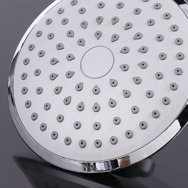 Round Shape Shower Head Modern Swivel Wall Mounted Fixed Shower Head Clearhalo 'Bathroom Remodel & Bathroom Fixtures' 'Home Improvement' 'home_improvement' 'home_improvement_shower_heads' 'Shower Heads' 'shower_heads' 'Showers & Bathtubs Plumbing' 'Showers & Bathtubs' 6334071
