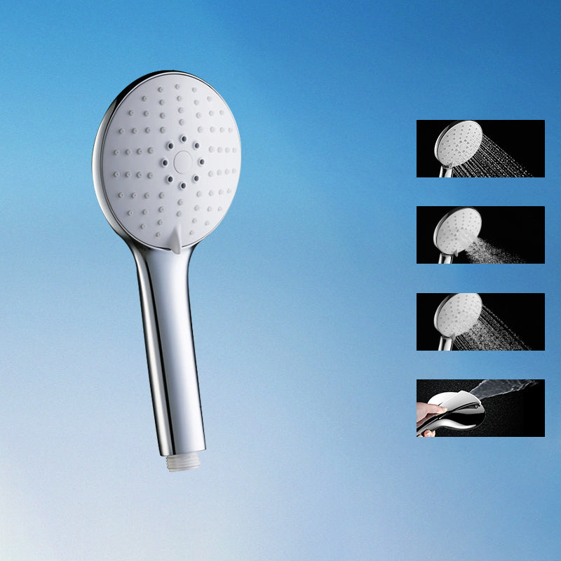 Wall Mounted Handheld Shower Head Modern Metal Hand Shower Head Round Unavailiable Hand Shower Clearhalo 'Bathroom Remodel & Bathroom Fixtures' 'Home Improvement' 'home_improvement' 'home_improvement_shower_heads' 'Shower Heads' 'shower_heads' 'Showers & Bathtubs Plumbing' 'Showers & Bathtubs' 6334094