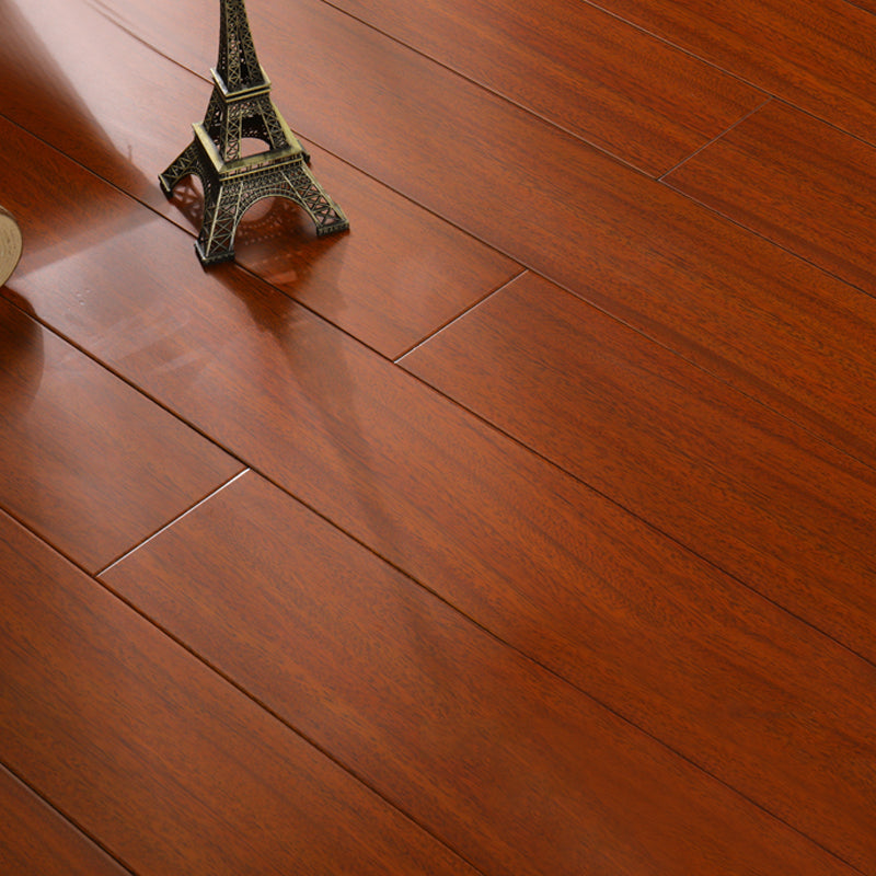 Classic E0 Natural Solid Wood Laminate Flooring, Click-Lock, Waterproof Maroon Clearhalo 'Flooring 'Home Improvement' 'home_improvement' 'home_improvement_laminate_flooring' 'Laminate Flooring' 'laminate_flooring' Walls and Ceiling' 6334159