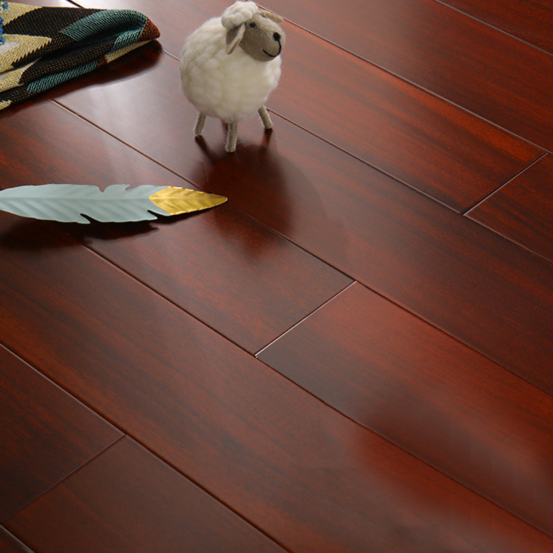 Classic E0 Natural Solid Wood Laminate Flooring, Click-Lock, Waterproof Black-Red Clearhalo 'Flooring 'Home Improvement' 'home_improvement' 'home_improvement_laminate_flooring' 'Laminate Flooring' 'laminate_flooring' Walls and Ceiling' 6334161