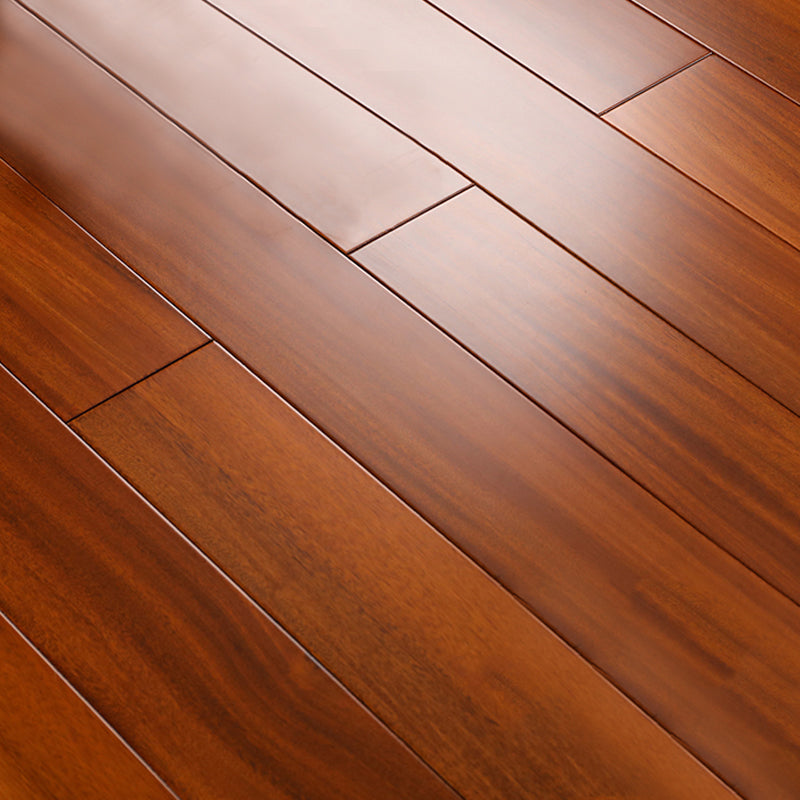 Classic E0 Natural Solid Wood Laminate Flooring, Click-Lock, Waterproof Red Brown Clearhalo 'Flooring 'Home Improvement' 'home_improvement' 'home_improvement_laminate_flooring' 'Laminate Flooring' 'laminate_flooring' Walls and Ceiling' 6334177