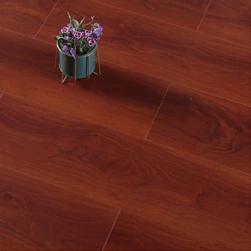 Classic 8" X 49" X 15mm Laminate Flooring, Click-Lock, Waterproof Dark Red Clearhalo 'Flooring 'Home Improvement' 'home_improvement' 'home_improvement_laminate_flooring' 'Laminate Flooring' 'laminate_flooring' Walls and Ceiling' 6334265