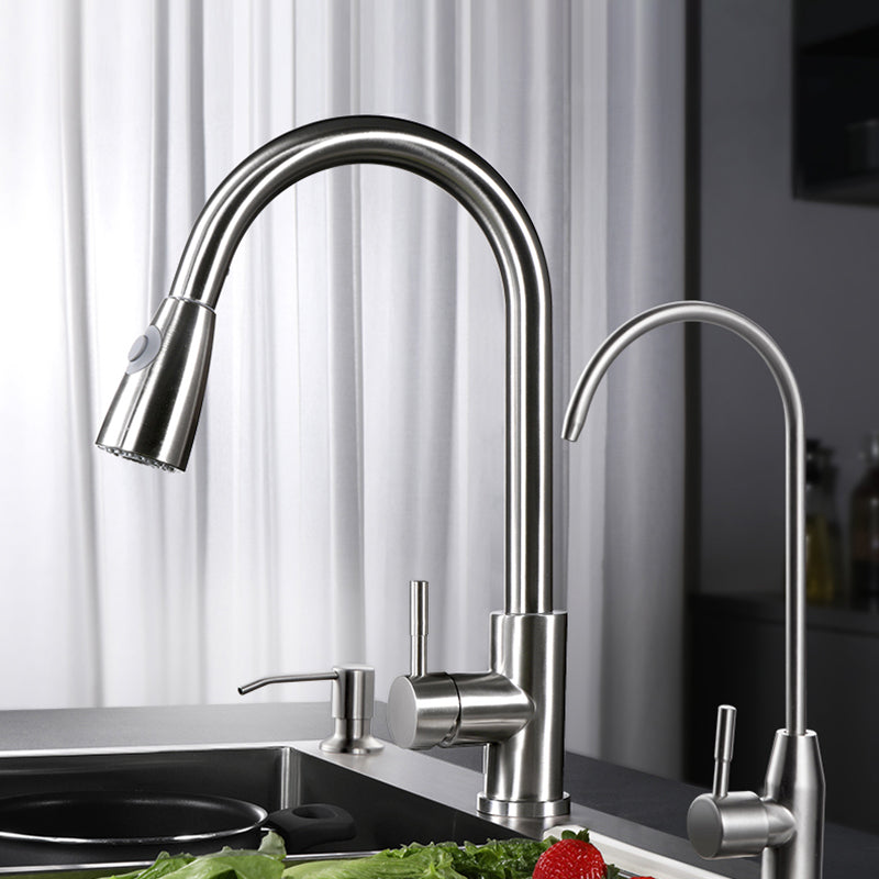 Classic Style Kitchen Sink Corrosion Resistant 3 Holes Kitchen Sink with Drain Assembly Clearhalo 'Home Improvement' 'home_improvement' 'home_improvement_kitchen_sinks' 'Kitchen Remodel & Kitchen Fixtures' 'Kitchen Sinks & Faucet Components' 'Kitchen Sinks' 'kitchen_sinks' 6353153