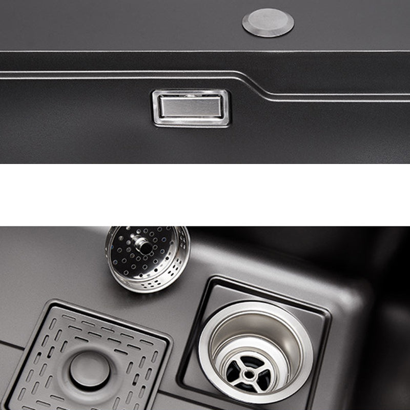 Modern Kitchen Sink Stainless Steel Top-Mount with Basket Strainer Sink Only Clearhalo 'Home Improvement' 'home_improvement' 'home_improvement_kitchen_sinks' 'Kitchen Remodel & Kitchen Fixtures' 'Kitchen Sinks & Faucet Components' 'Kitchen Sinks' 'kitchen_sinks' 6353176