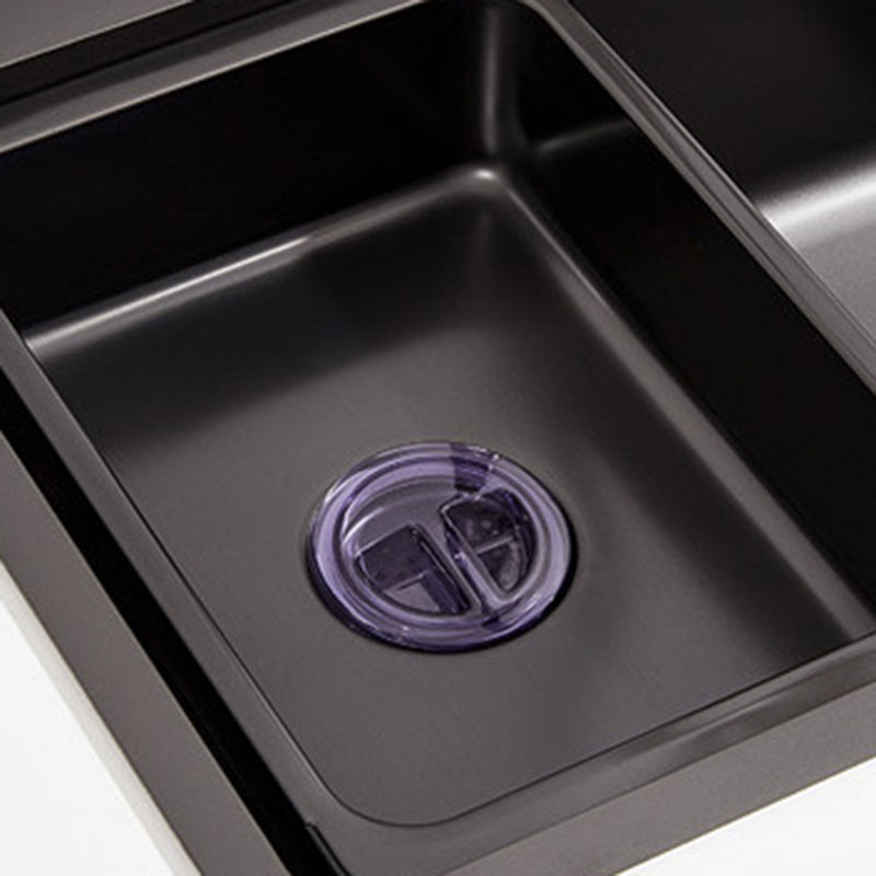 Modern Kitchen Sink Stainless Steel Top-Mount with Basket Strainer Sink Only Clearhalo 'Home Improvement' 'home_improvement' 'home_improvement_kitchen_sinks' 'Kitchen Remodel & Kitchen Fixtures' 'Kitchen Sinks & Faucet Components' 'Kitchen Sinks' 'kitchen_sinks' 6353177