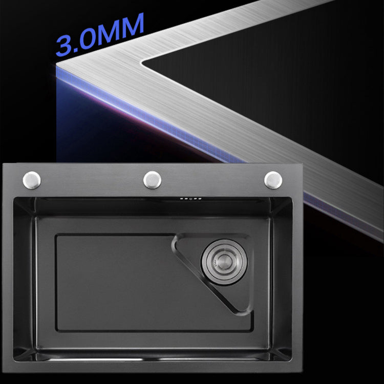 Contemporary Kitchen Sink Stainless Steel Corrosion Resistant Kitchen Sink with Faucet Clearhalo 'Home Improvement' 'home_improvement' 'home_improvement_kitchen_sinks' 'Kitchen Remodel & Kitchen Fixtures' 'Kitchen Sinks & Faucet Components' 'Kitchen Sinks' 'kitchen_sinks' 6353221