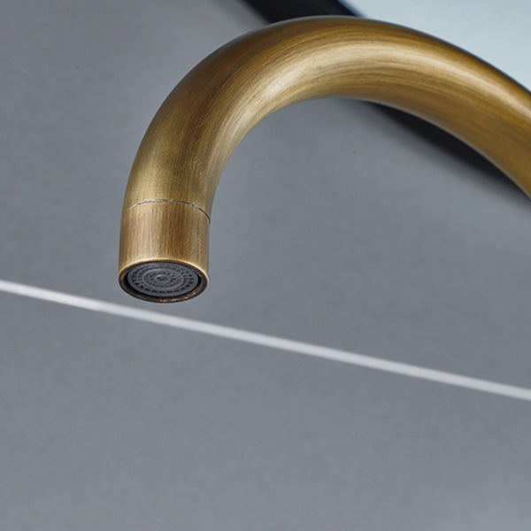 Floor Mount Tub Faucet Single Handle Metal Freestanding Faucet - 46.5" H Clearhalo 'Bathroom Remodel & Bathroom Fixtures' 'Bathtub Faucets' 'bathtub_faucets' 'Home Improvement' 'home_improvement' 'home_improvement_bathtub_faucets' 6353360