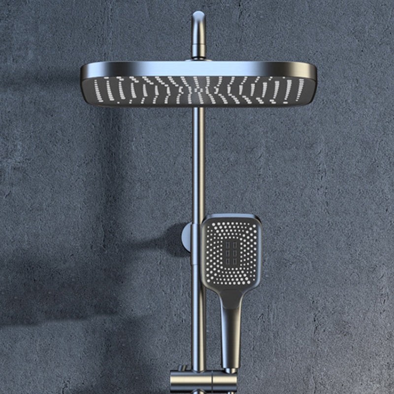 Modern Wall Mounted Adjustable Water Flow Shower Faucet Shower Hose Shower System Clearhalo 'Bathroom Remodel & Bathroom Fixtures' 'Home Improvement' 'home_improvement' 'home_improvement_shower_faucets' 'Shower Faucets & Systems' 'shower_faucets' 'Showers & Bathtubs Plumbing' 'Showers & Bathtubs' 6353501