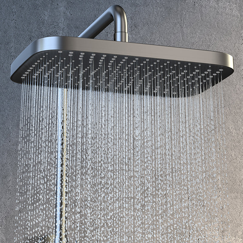 Modern Wall Mounted Adjustable Water Flow Shower Faucet Shower Hose Shower System Clearhalo 'Bathroom Remodel & Bathroom Fixtures' 'Home Improvement' 'home_improvement' 'home_improvement_shower_faucets' 'Shower Faucets & Systems' 'shower_faucets' 'Showers & Bathtubs Plumbing' 'Showers & Bathtubs' 6353504