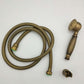 Traditional Handheld Shower Head with Hose Polished Brass Wall-Mount Showerhead Clearhalo 'Bathroom Remodel & Bathroom Fixtures' 'Home Improvement' 'home_improvement' 'home_improvement_shower_heads' 'Shower Heads' 'shower_heads' 'Showers & Bathtubs Plumbing' 'Showers & Bathtubs' 6353645