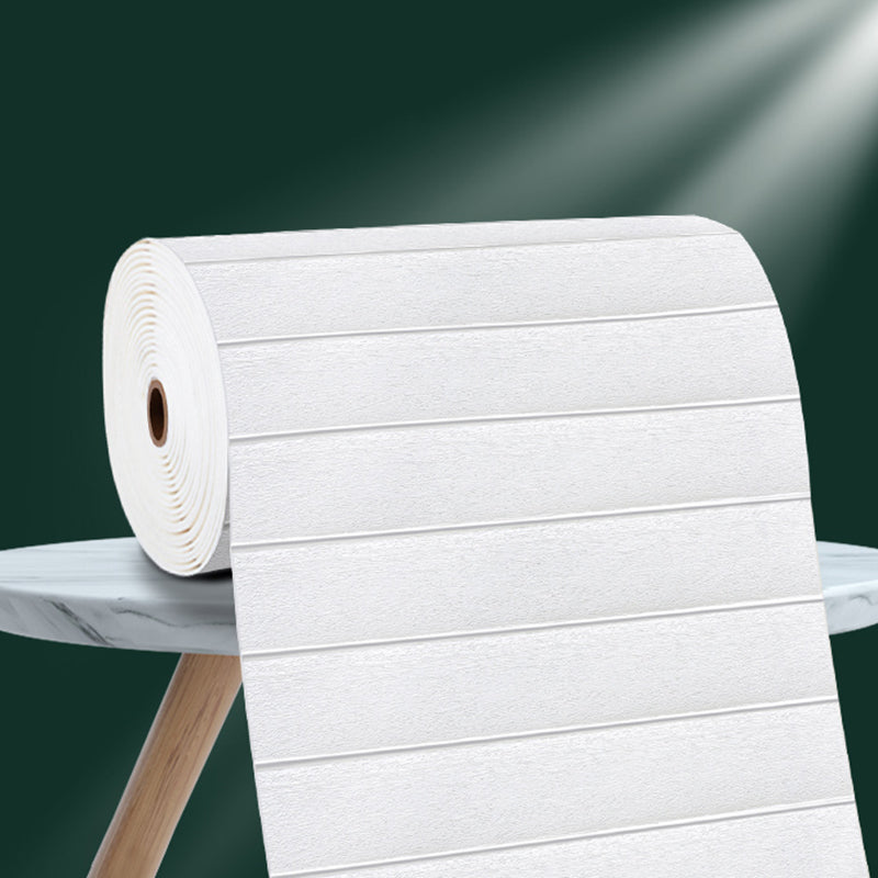 Contemporary Waterproof Wainscoting 1 Piece PVC Shiplap for Indoors White Clearhalo 'Flooring 'Home Improvement' 'home_improvement' 'home_improvement_wall_paneling' 'Wall Paneling' 'wall_paneling' 'Walls & Ceilings' Walls and Ceiling' 6354386