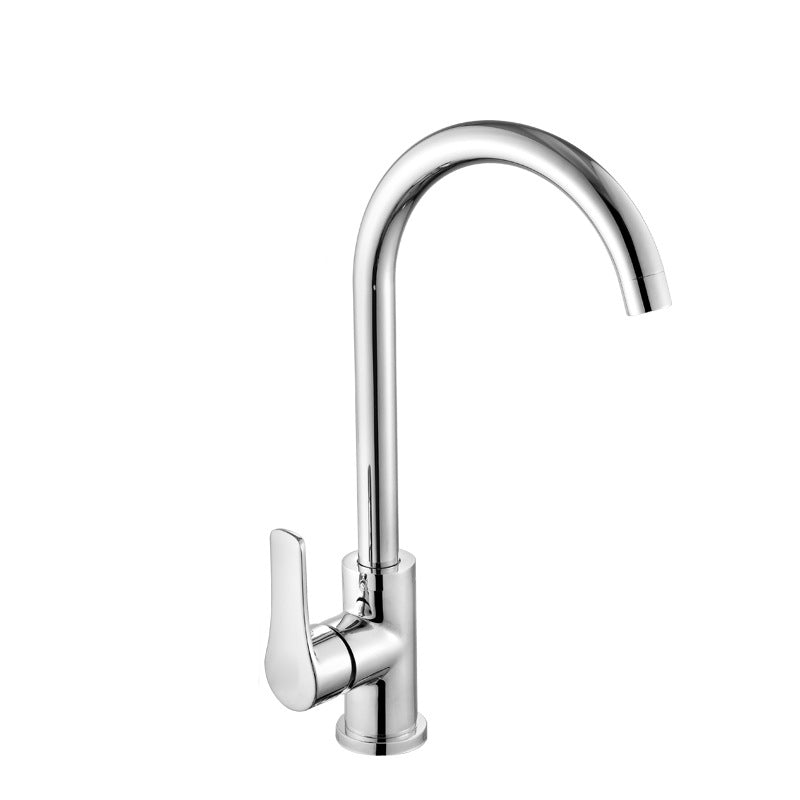 Modern Kitchen Bar Faucet 304 Stainless Steel Lever Handles High Arch Kitchen Faucet Silver Gray Clearhalo 'Home Improvement' 'home_improvement' 'home_improvement_kitchen_faucets' 'Kitchen Faucets' 'Kitchen Remodel & Kitchen Fixtures' 'Kitchen Sinks & Faucet Components' 'kitchen_faucets' 6354437