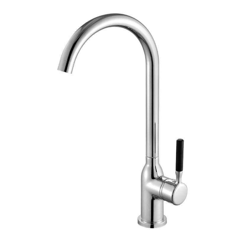 Modern Kitchen Bar Faucet 304 Stainless Steel Lever Handles High Arch Kitchen Faucet Clearhalo 'Home Improvement' 'home_improvement' 'home_improvement_kitchen_faucets' 'Kitchen Faucets' 'Kitchen Remodel & Kitchen Fixtures' 'Kitchen Sinks & Faucet Components' 'kitchen_faucets' 6354441
