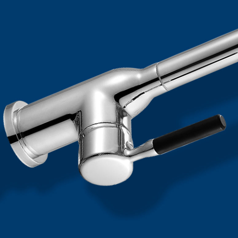 Modern Kitchen Bar Faucet 304 Stainless Steel Lever Handles High Arch Kitchen Faucet Clearhalo 'Home Improvement' 'home_improvement' 'home_improvement_kitchen_faucets' 'Kitchen Faucets' 'Kitchen Remodel & Kitchen Fixtures' 'Kitchen Sinks & Faucet Components' 'kitchen_faucets' 6354445