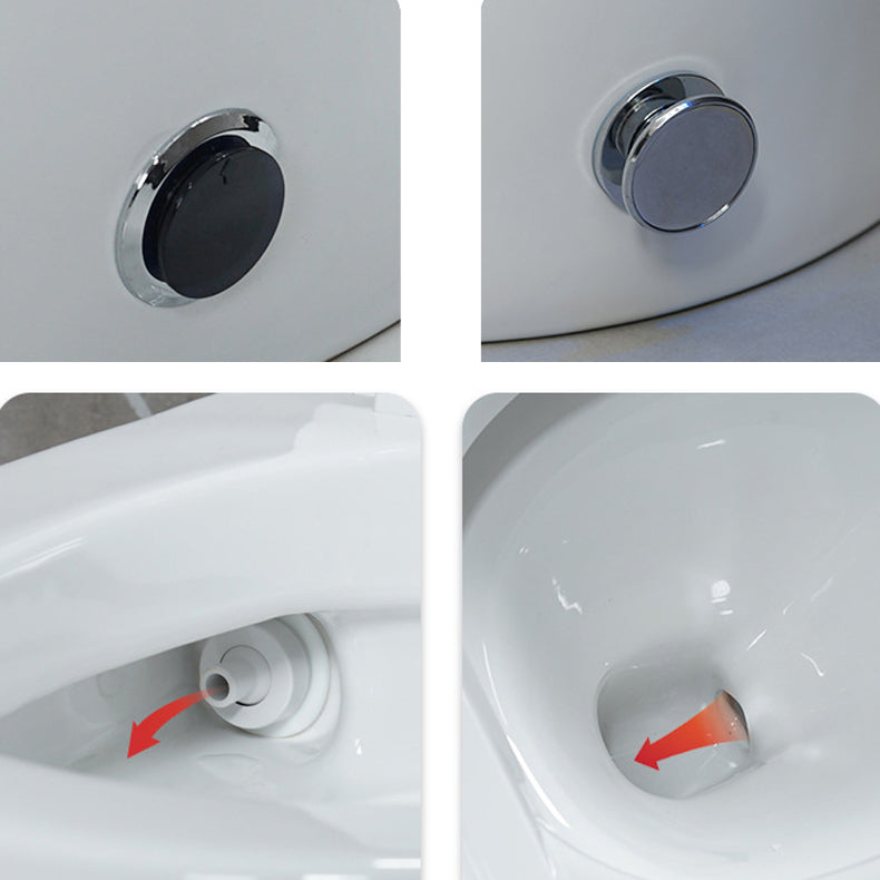 Siphon Jet Elongated Toilet Bowl Modern Flush Toilet With Seat for Bathroom Clearhalo 'Bathroom Remodel & Bathroom Fixtures' 'Home Improvement' 'home_improvement' 'home_improvement_toilets' 'Toilets & Bidets' 'Toilets' 6356030