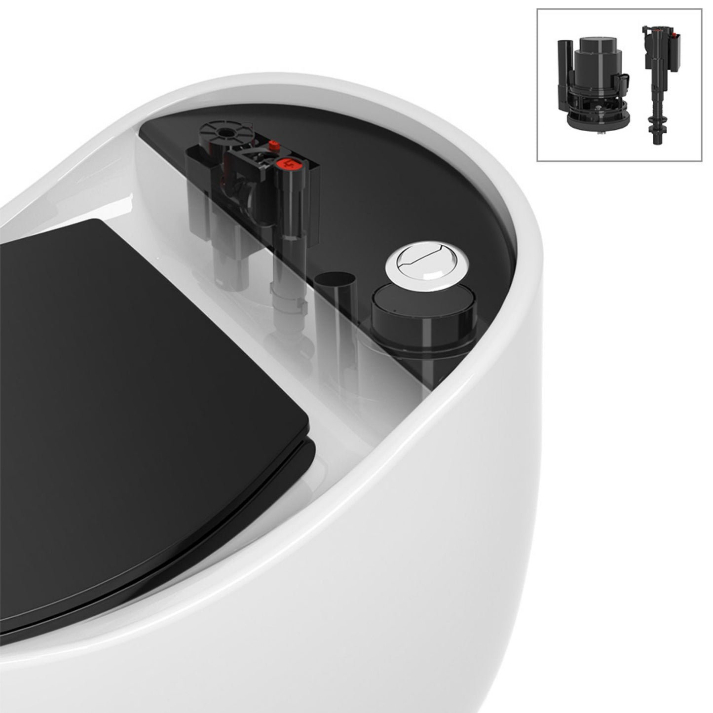 Siphon Jet Porcelain Toilet One Piece Toilet Floor Mounted Urine Toilet Clearhalo 'Bathroom Remodel & Bathroom Fixtures' 'Home Improvement' 'home_improvement' 'home_improvement_toilets' 'Toilets & Bidets' 'Toilets' 6356125