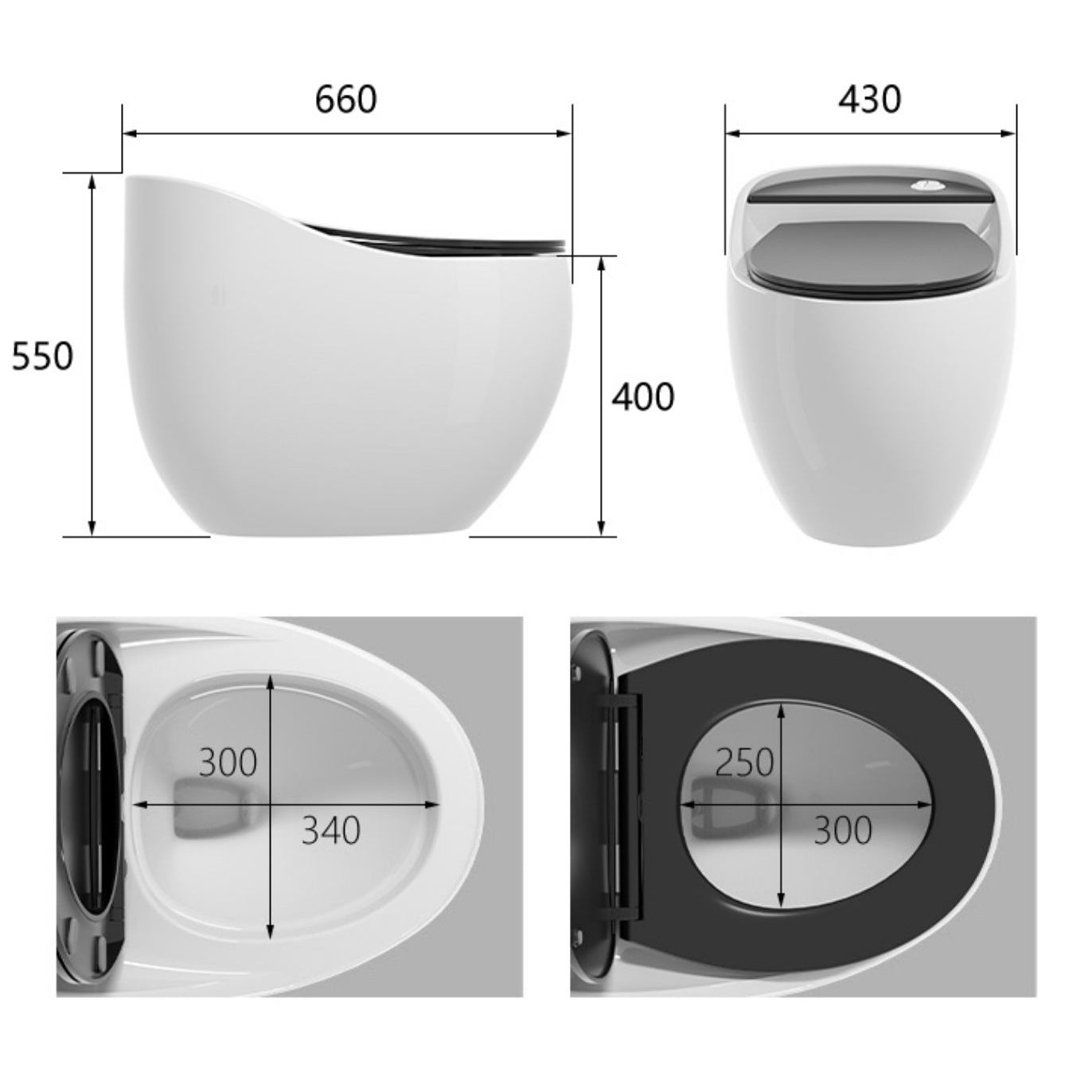 Siphon Jet Porcelain Toilet One Piece Toilet Floor Mounted Urine Toilet Clearhalo 'Bathroom Remodel & Bathroom Fixtures' 'Home Improvement' 'home_improvement' 'home_improvement_toilets' 'Toilets & Bidets' 'Toilets' 6356127
