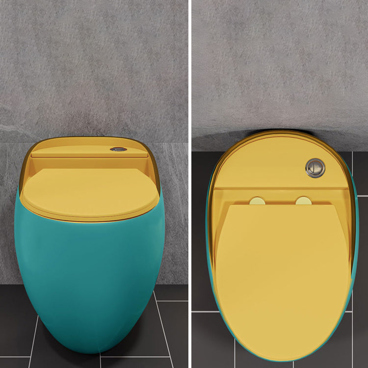 Siphon Jet Porcelain Toilet One Piece Toilet Floor Mounted Urine Toilet Clearhalo 'Bathroom Remodel & Bathroom Fixtures' 'Home Improvement' 'home_improvement' 'home_improvement_toilets' 'Toilets & Bidets' 'Toilets' 6356128