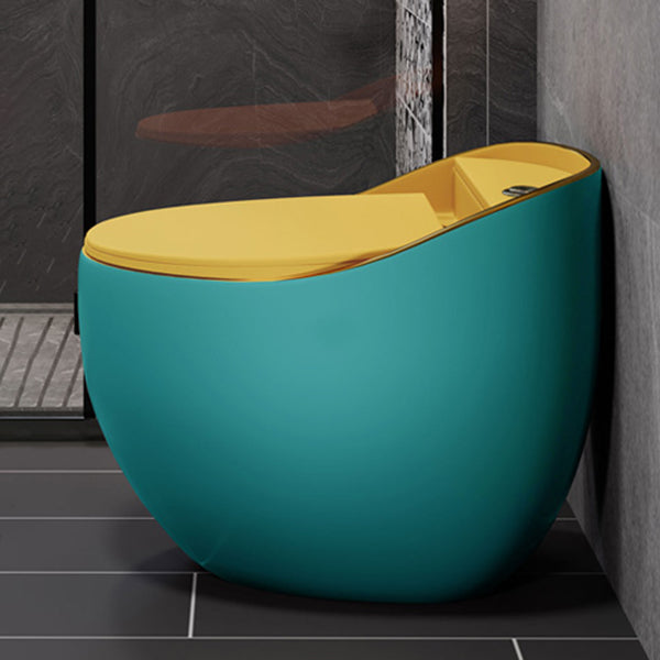 Siphon Jet Porcelain Toilet One Piece Toilet Floor Mounted Urine Toilet Clearhalo 'Bathroom Remodel & Bathroom Fixtures' 'Home Improvement' 'home_improvement' 'home_improvement_toilets' 'Toilets & Bidets' 'Toilets' 6356133