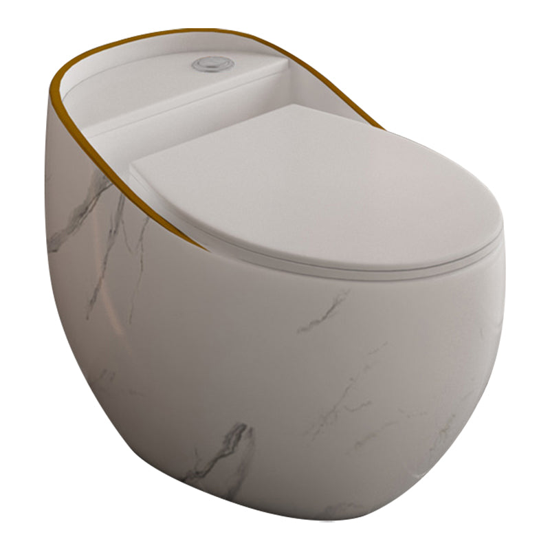 Siphon Jet Porcelain Toilet One Piece Toilet Floor Mounted Toilet Bowl White Toilet Only Clearhalo 'Bathroom Remodel & Bathroom Fixtures' 'Home Improvement' 'home_improvement' 'home_improvement_toilets' 'Toilets & Bidets' 'Toilets' 6356136