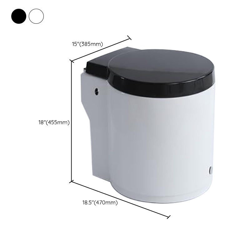 Floor Mounted Toilet One-Piece Toilet ABS Contemporary Flush Toilet Clearhalo 'Bathroom Remodel & Bathroom Fixtures' 'Home Improvement' 'home_improvement' 'home_improvement_toilets' 'Toilets & Bidets' 'Toilets' 6356217