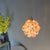 1 Light Flower Hanging Ceiling Light Tiffany Style Blue/Clear/Pink Stainless Glass Suspension Pendant Light Pink Clearhalo 'Ceiling Lights' 'Chandeliers' 'Industrial' 'Middle Century Pendants' 'Pendant Lights' 'Pendants' 'Tiffany close to ceiling' 'Tiffany Pendants' 'Tiffany' Lighting' 63612