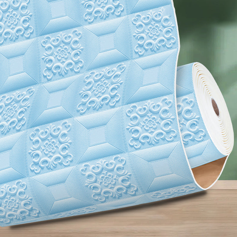 3D Wall Plate Modern Style Minimalist Home Living Room Wallboard Blue 33' (10m) 0.2" Clearhalo 'Flooring 'Home Improvement' 'home_improvement' 'home_improvement_wall_paneling' 'Wall Paneling' 'wall_paneling' 'Walls & Ceilings' Walls and Ceiling' 6365329