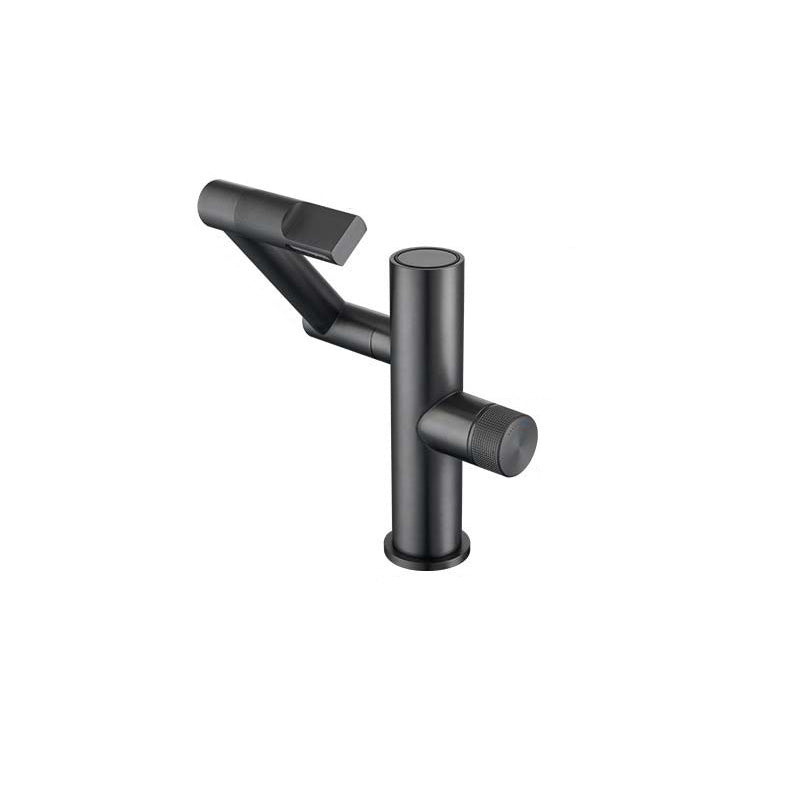 Contemporary Pull down Single Rotary Switch Kitchen Faucet Low Profile Faucet Clearhalo 'Home Improvement' 'home_improvement' 'home_improvement_kitchen_faucets' 'Kitchen Faucets' 'Kitchen Remodel & Kitchen Fixtures' 'Kitchen Sinks & Faucet Components' 'kitchen_faucets' 6365641