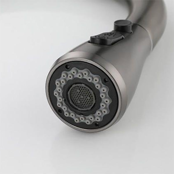 Modern Copper Kitchen Sink Faucet Single Handle High Arc Retractable Kitchen Faucet Clearhalo 'Home Improvement' 'home_improvement' 'home_improvement_kitchen_faucets' 'Kitchen Faucets' 'Kitchen Remodel & Kitchen Fixtures' 'Kitchen Sinks & Faucet Components' 'kitchen_faucets' 6365660