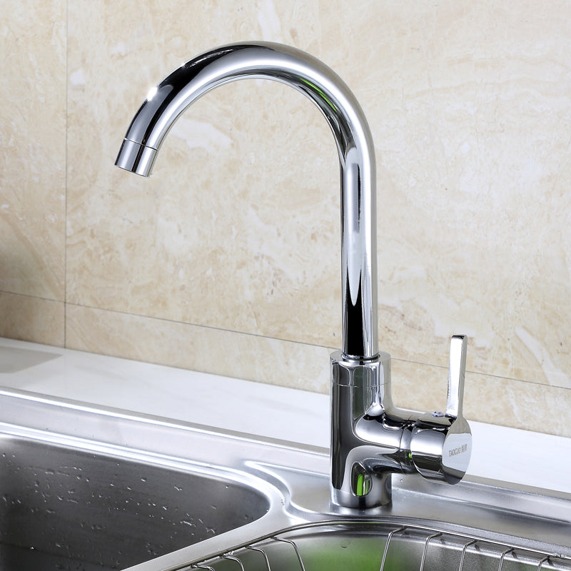 Modern Bridge Kitchen Faucet Stainless Steel Lever Handles High Arch Kitchen Faucet Clearhalo 'Home Improvement' 'home_improvement' 'home_improvement_kitchen_faucets' 'Kitchen Faucets' 'Kitchen Remodel & Kitchen Fixtures' 'Kitchen Sinks & Faucet Components' 'kitchen_faucets' 6365680