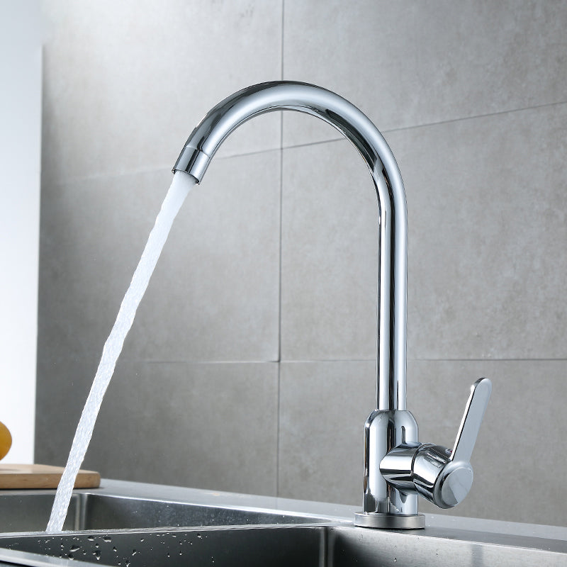 Modern Bridge Kitchen Faucet Stainless Steel Lever Handles High Arch Kitchen Faucet Clearhalo 'Home Improvement' 'home_improvement' 'home_improvement_kitchen_faucets' 'Kitchen Faucets' 'Kitchen Remodel & Kitchen Fixtures' 'Kitchen Sinks & Faucet Components' 'kitchen_faucets' 6365683