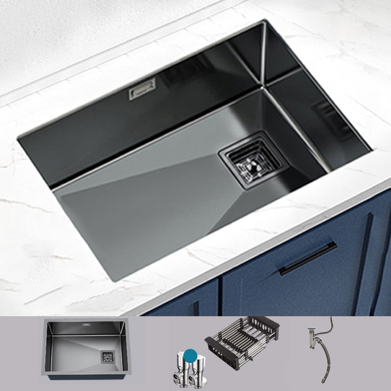 Modern Prep Station Sink Stainless Steel with Drain Assembly Undermount Kitchen Sink Only 29.5"L x 17.7"W x 8.3"H Clearhalo 'Home Improvement' 'home_improvement' 'home_improvement_kitchen_sinks' 'Kitchen Remodel & Kitchen Fixtures' 'Kitchen Sinks & Faucet Components' 'Kitchen Sinks' 'kitchen_sinks' 6365768