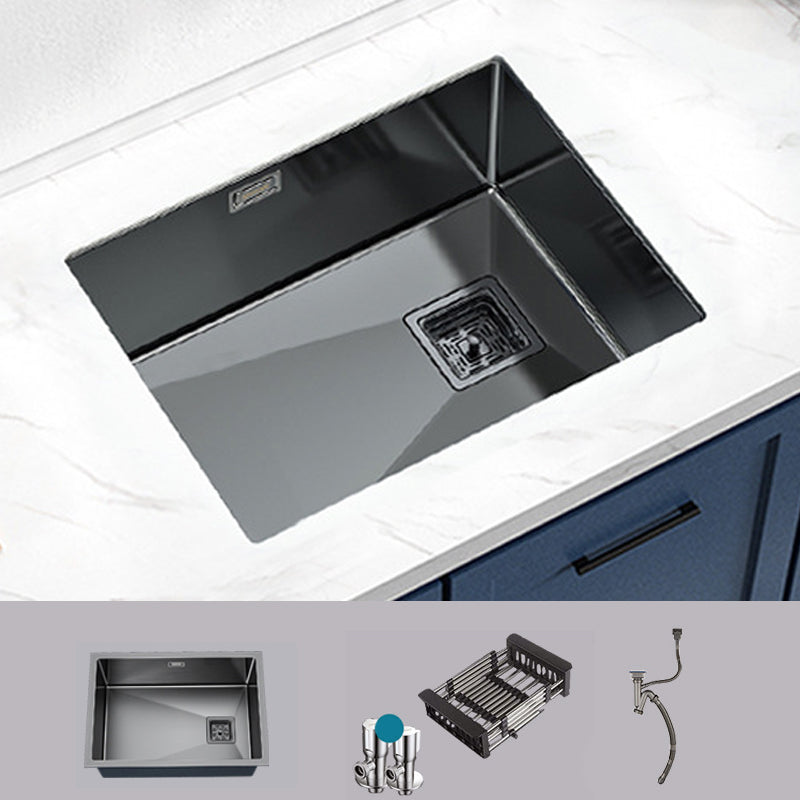 Modern Prep Station Sink Stainless Steel with Drain Assembly Undermount Kitchen Sink Only 19.7"L x 17.7"W x 8.3"H Clearhalo 'Home Improvement' 'home_improvement' 'home_improvement_kitchen_sinks' 'Kitchen Remodel & Kitchen Fixtures' 'Kitchen Sinks & Faucet Components' 'Kitchen Sinks' 'kitchen_sinks' 6365769