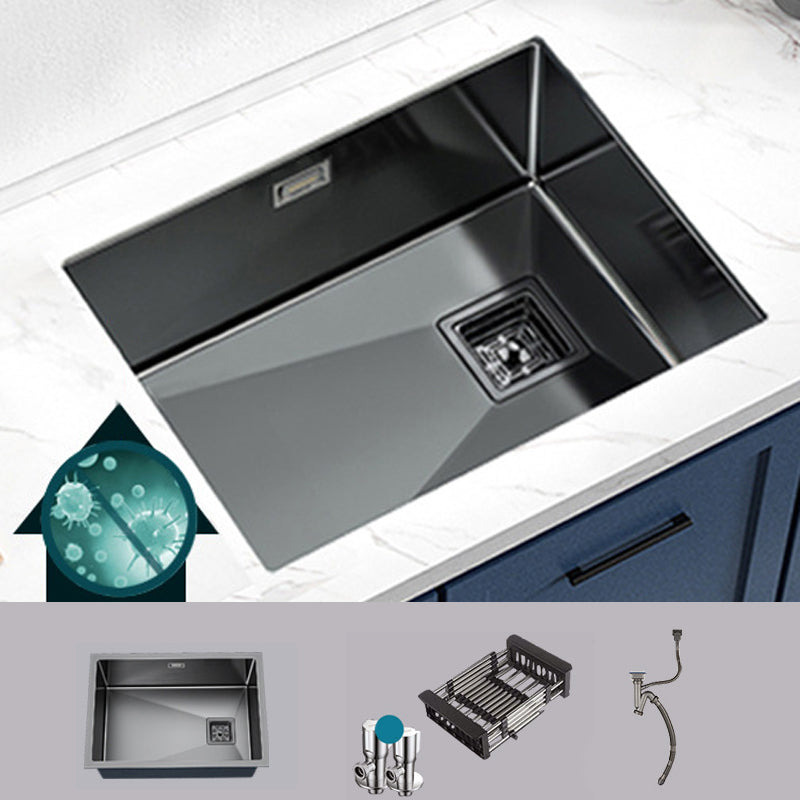 Modern Prep Station Sink Stainless Steel with Drain Assembly Undermount Kitchen Sink Only 24"L x 18"W x 8"H Clearhalo 'Home Improvement' 'home_improvement' 'home_improvement_kitchen_sinks' 'Kitchen Remodel & Kitchen Fixtures' 'Kitchen Sinks & Faucet Components' 'Kitchen Sinks' 'kitchen_sinks' 6365771