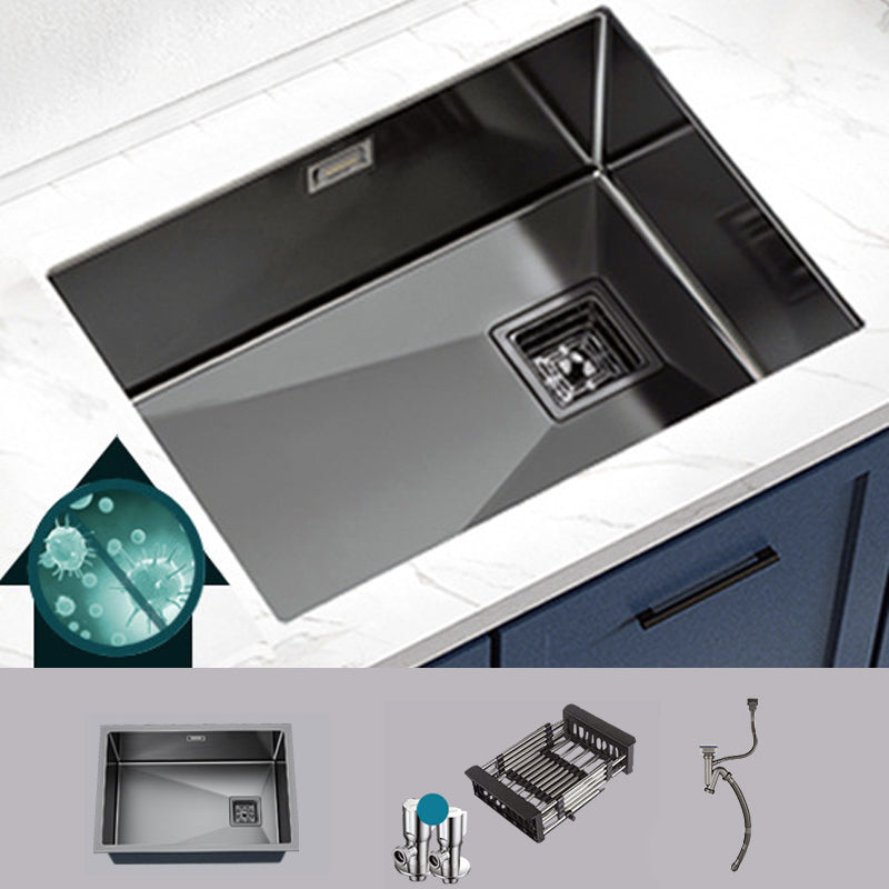 Modern Prep Station Sink Stainless Steel with Drain Assembly Undermount Kitchen Sink Only 27"L x 18"W x 8"H Clearhalo 'Home Improvement' 'home_improvement' 'home_improvement_kitchen_sinks' 'Kitchen Remodel & Kitchen Fixtures' 'Kitchen Sinks & Faucet Components' 'Kitchen Sinks' 'kitchen_sinks' 6365773