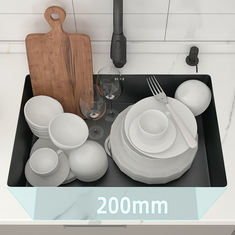 Modern Kitchen Bar Sink Stainless Steel Drain Assembly and Strainer Kitchen Sink Clearhalo 'Home Improvement' 'home_improvement' 'home_improvement_kitchen_sinks' 'Kitchen Remodel & Kitchen Fixtures' 'Kitchen Sinks & Faucet Components' 'Kitchen Sinks' 'kitchen_sinks' 6365804