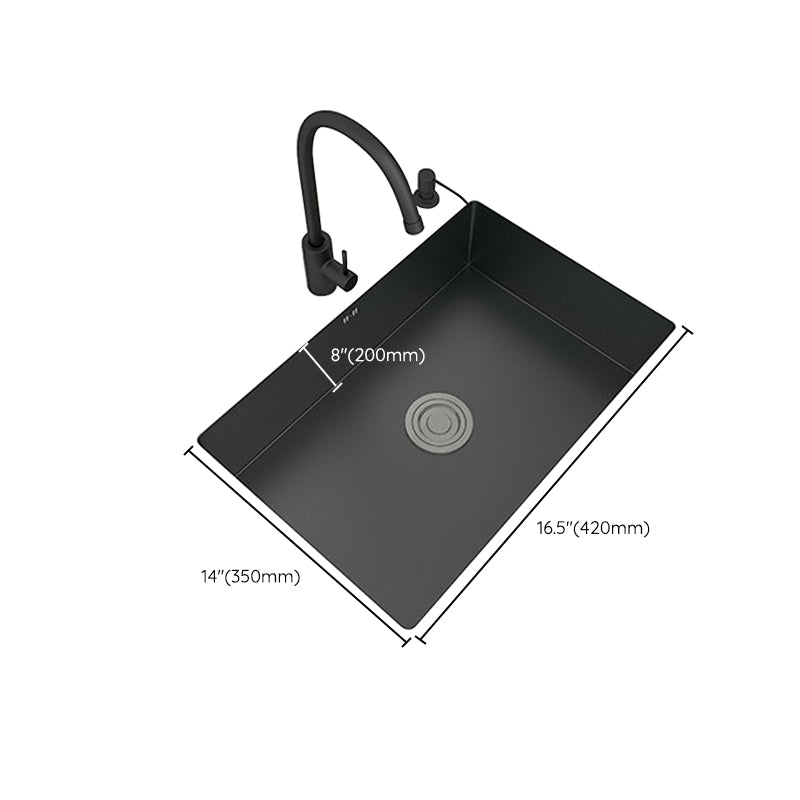 Modern Kitchen Bar Sink Stainless Steel Drain Assembly and Strainer Kitchen Sink Clearhalo 'Home Improvement' 'home_improvement' 'home_improvement_kitchen_sinks' 'Kitchen Remodel & Kitchen Fixtures' 'Kitchen Sinks & Faucet Components' 'Kitchen Sinks' 'kitchen_sinks' 6365807