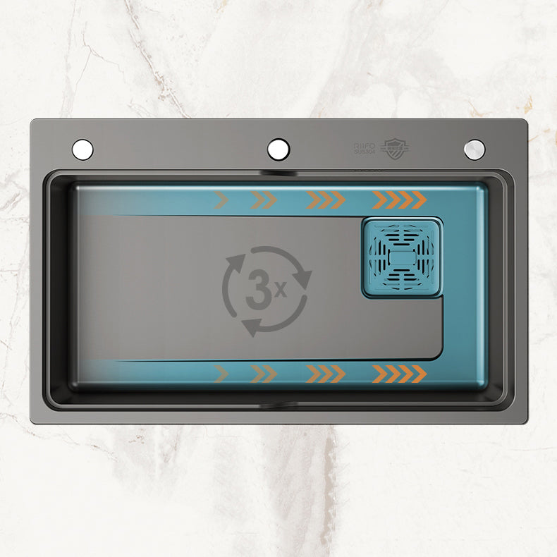 Classic Kitchen Sink Stainless Steel Friction Resistant Kitchen Sink with Faucet Clearhalo 'Home Improvement' 'home_improvement' 'home_improvement_kitchen_sinks' 'Kitchen Remodel & Kitchen Fixtures' 'Kitchen Sinks & Faucet Components' 'Kitchen Sinks' 'kitchen_sinks' 6365825