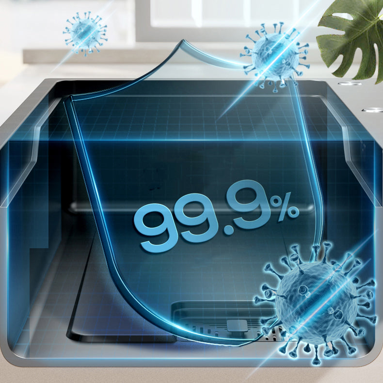 Classic Kitchen Sink Stainless Steel Friction Resistant Kitchen Sink with Faucet Clearhalo 'Home Improvement' 'home_improvement' 'home_improvement_kitchen_sinks' 'Kitchen Remodel & Kitchen Fixtures' 'Kitchen Sinks & Faucet Components' 'Kitchen Sinks' 'kitchen_sinks' 6365826