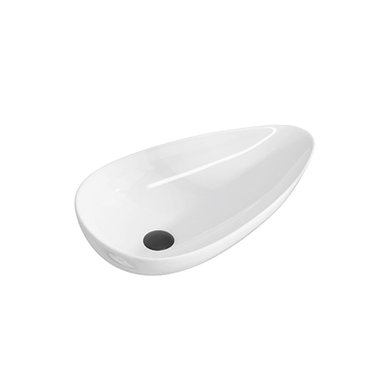 Modern Bathroom Sink with Single Faucet Hole Porcelain Oval-Shape Vessel Bathroom Sink Clearhalo 'Bathroom Remodel & Bathroom Fixtures' 'Bathroom Sinks & Faucet Components' 'Bathroom Sinks' 'bathroom_sink' 'Home Improvement' 'home_improvement' 'home_improvement_bathroom_sink' 6365839