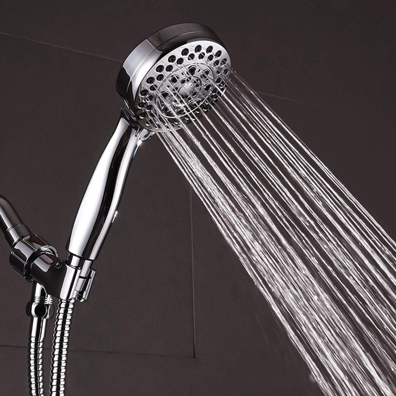 Handheld Shower Head with Hose 4-Sprays Wall-Mount Showerhead Clearhalo 'Bathroom Remodel & Bathroom Fixtures' 'Home Improvement' 'home_improvement' 'home_improvement_shower_heads' 'Shower Heads' 'shower_heads' 'Showers & Bathtubs Plumbing' 'Showers & Bathtubs' 6366088