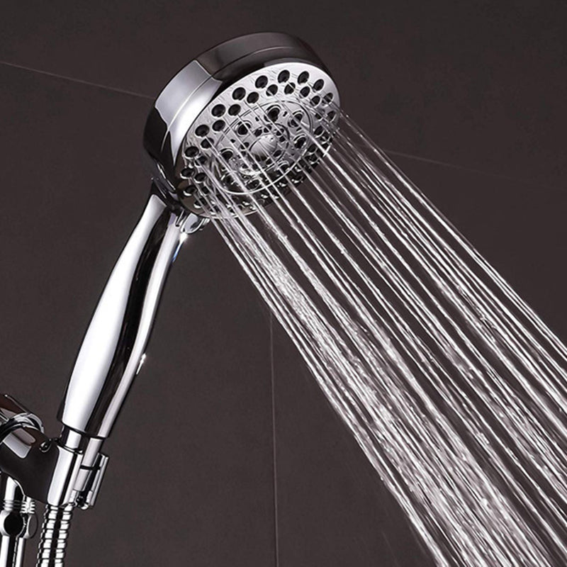 Handheld Shower Head with Hose 4-Sprays Wall-Mount Showerhead Clearhalo 'Bathroom Remodel & Bathroom Fixtures' 'Home Improvement' 'home_improvement' 'home_improvement_shower_heads' 'Shower Heads' 'shower_heads' 'Showers & Bathtubs Plumbing' 'Showers & Bathtubs' 6366089
