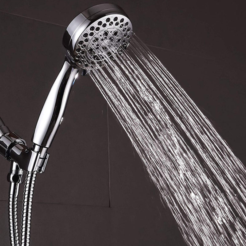 Handheld Shower Head with Hose 4-Sprays Wall-Mount Showerhead Clearhalo 'Bathroom Remodel & Bathroom Fixtures' 'Home Improvement' 'home_improvement' 'home_improvement_shower_heads' 'Shower Heads' 'shower_heads' 'Showers & Bathtubs Plumbing' 'Showers & Bathtubs' 6366090