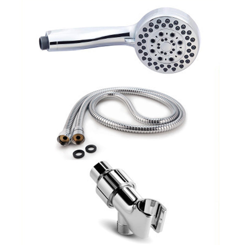Handheld Shower Head with Hose 4-Sprays Wall-Mount Showerhead Clearhalo 'Bathroom Remodel & Bathroom Fixtures' 'Home Improvement' 'home_improvement' 'home_improvement_shower_heads' 'Shower Heads' 'shower_heads' 'Showers & Bathtubs Plumbing' 'Showers & Bathtubs' 6366098