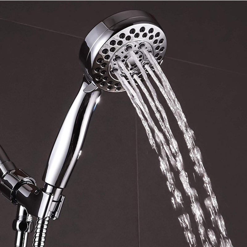 Handheld Shower Head with Hose 4-Sprays Wall-Mount Showerhead Clearhalo 'Bathroom Remodel & Bathroom Fixtures' 'Home Improvement' 'home_improvement' 'home_improvement_shower_heads' 'Shower Heads' 'shower_heads' 'Showers & Bathtubs Plumbing' 'Showers & Bathtubs' 6366099