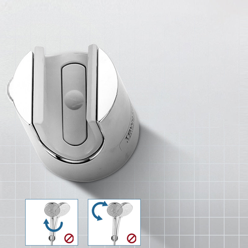 Contemporary Shower Head Round Handheld Shower Head in Bathroom Clearhalo 'Bathroom Remodel & Bathroom Fixtures' 'Home Improvement' 'home_improvement' 'home_improvement_shower_heads' 'Shower Heads' 'shower_heads' 'Showers & Bathtubs Plumbing' 'Showers & Bathtubs' 6366109