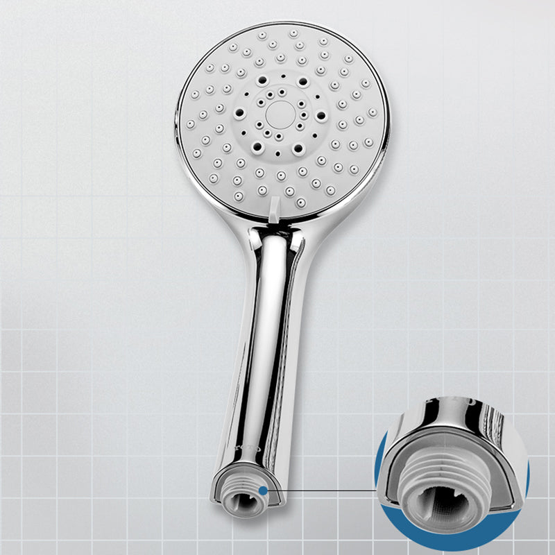 Contemporary Shower Head Round Handheld Shower Head in Bathroom Clearhalo 'Bathroom Remodel & Bathroom Fixtures' 'Home Improvement' 'home_improvement' 'home_improvement_shower_heads' 'Shower Heads' 'shower_heads' 'Showers & Bathtubs Plumbing' 'Showers & Bathtubs' 6366113
